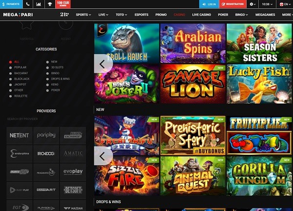 mega pari casino trucos