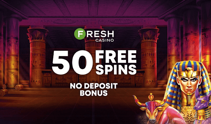 Play 50 free spins at Fresh Casino - no deposit required!
