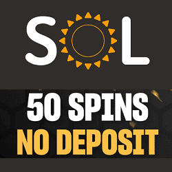 Play at SOL Casino and get 50 free spins!
