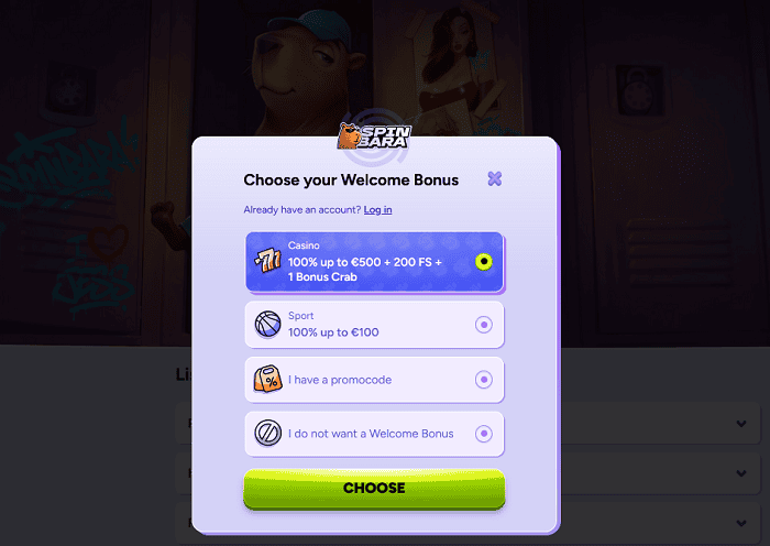 Join Spinbara Casino and Sportsbook here!