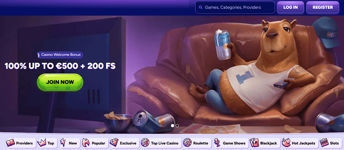 Spinbara Casino Welcome Bonus on first deposit 