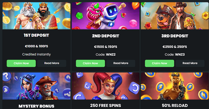 Winningz Casino promotions 